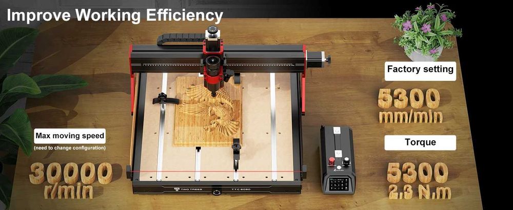 Maquina CNC 600x500 500w Nova