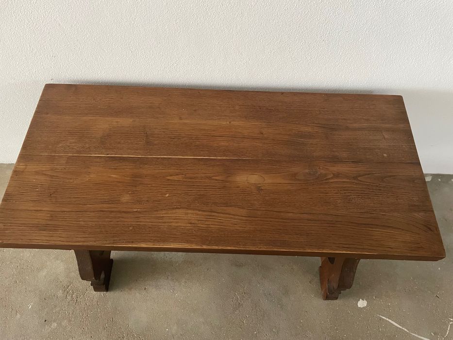 Mesa de centro/ coffee table retangular em madeira