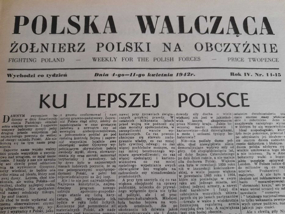 Stare gazety-lata 40 te XX wieku II wojna