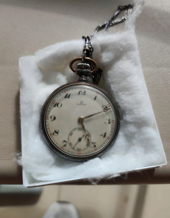 Relógio de Bolso centenário Omega Calibre 15 rubis, Vintage/Coleção