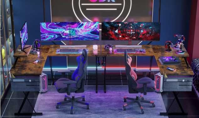 Secretária de canto mesa de gaming [3 tamanhos] NOVO - ENVIO GRÁTIS