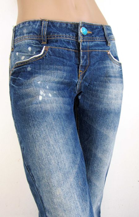 Desigual - jeans, biodrówki, prosta nogawka R.30 (M)