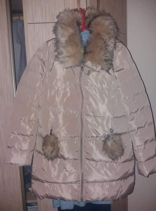 Kurtka z puszkiem Mohito beżowa 36 38