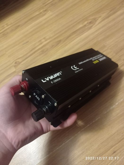 Перетворювач напруги 12/220v 2600w