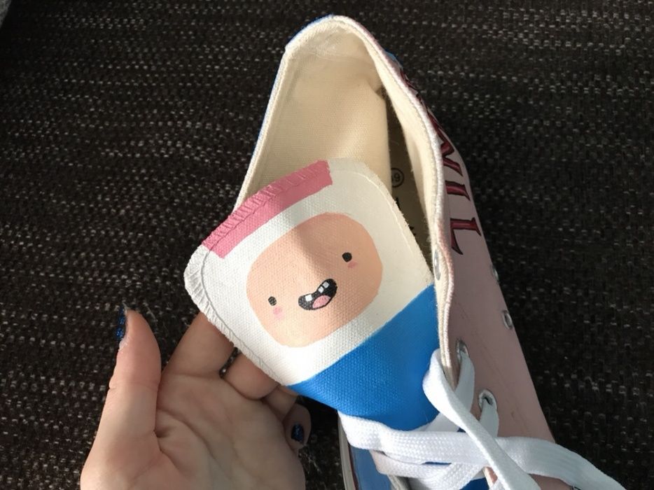 Adventure Time malowane trampki Pora na przygodę conversy i big stary