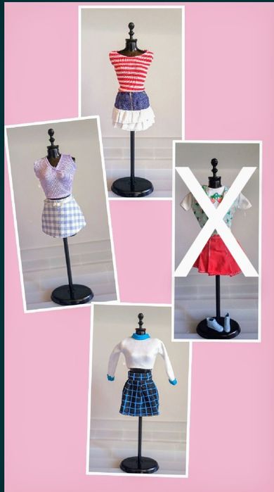 Barbie roupas antigas.