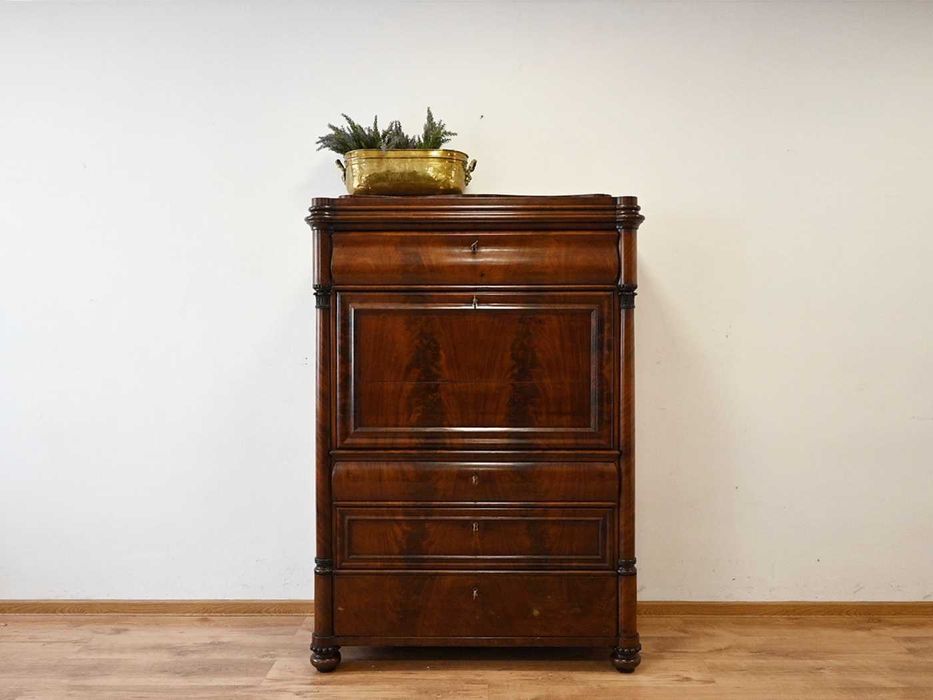 antyczna sekretera z około 1870 roku antyk 060906