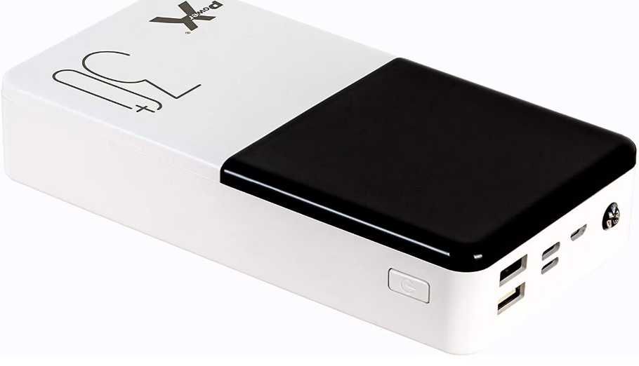 Power Bank Повербанк 30000мАч PowerX Q500 / Внешний аккумулятор / Новый белый
