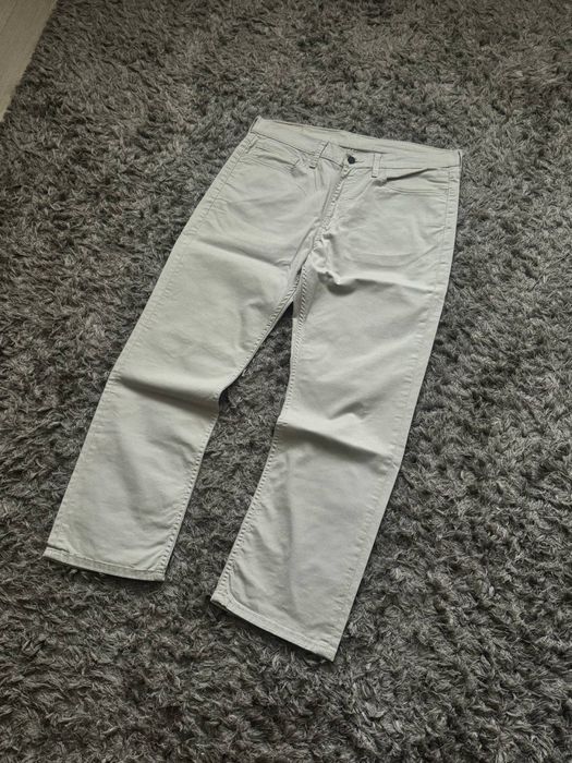 Штани / джинси Levi's 514 Straight (оригінал, бежеві, W36 L30)