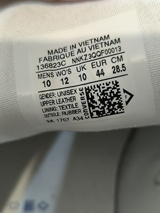 Шкіряні кеди Converse розм.44