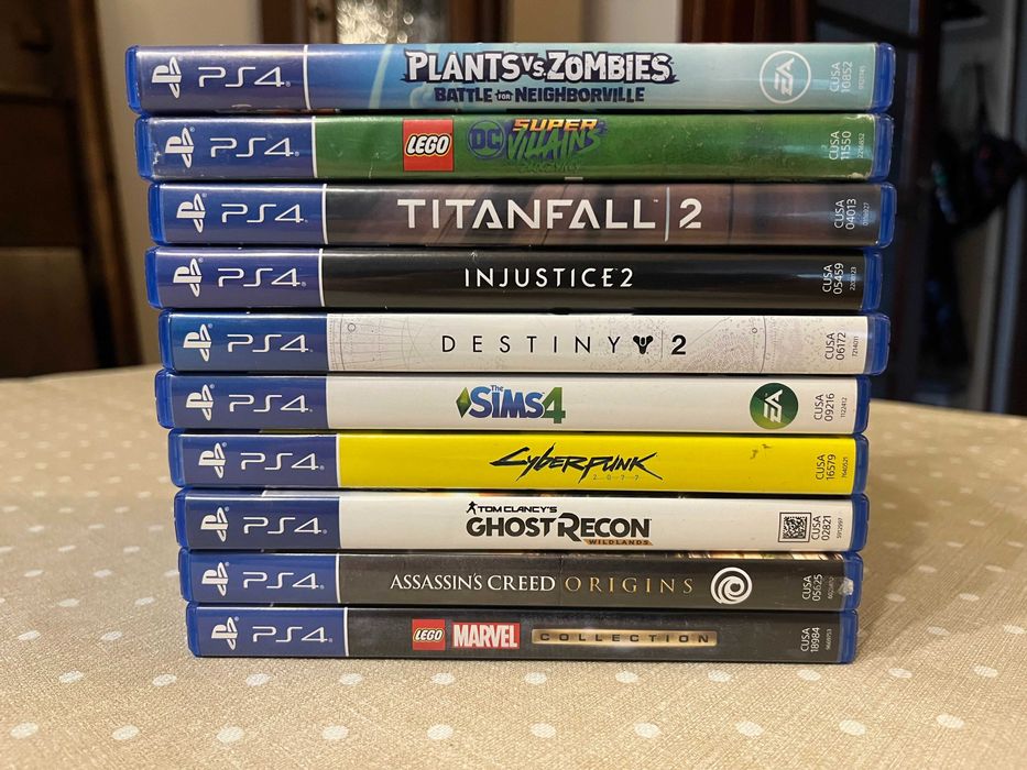 Gry na ps4 Cyberpunk Injustice 2 Assasins creed origins Lego Marvel