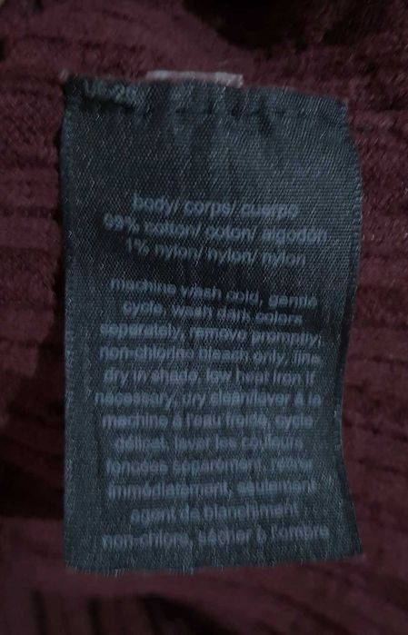Sweter Bawełniany Ciemny Fiolet Tommy Hilfiger |R. M