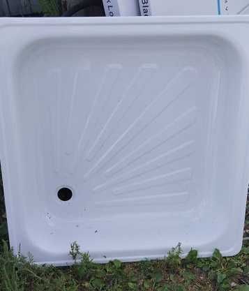 Новый стальной душевой поддон. Квадрат, полукруг. 80х80, 90х90.