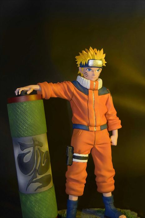 Figuras Colecionáveis Premium: Luffy, Alien, Zoro e Naruto (Pintura Manual)