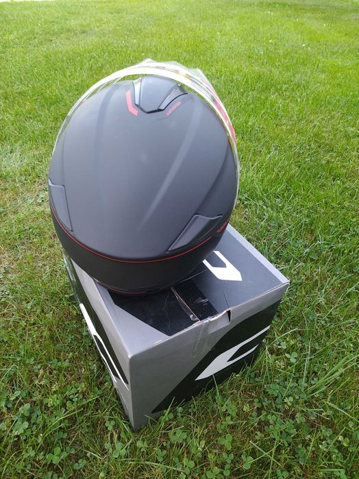 Kask CGM motocyklowy 568X BER CITY Grafite Rosso roz. L