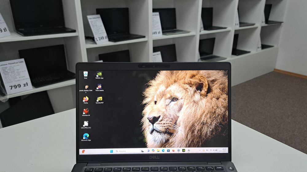 Wydajny Dell Latitude 5401 i5-9gen 16GB 256SSD nVidia Dotyk Klasa A