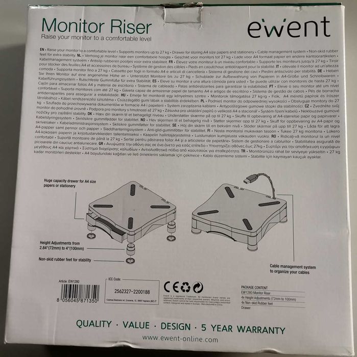 Suporte para monitor ou impressora - Novo com Caixa