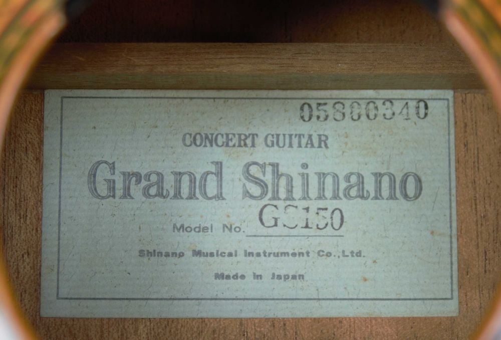 Grand Shinano GS 150 concert guitar, klasyczna gitara 1980rok