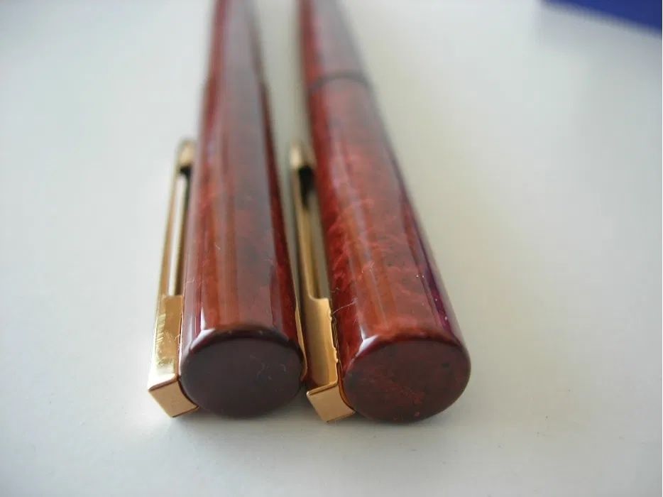 Conjunto Canetas Waterman Marmoreado Castanho
