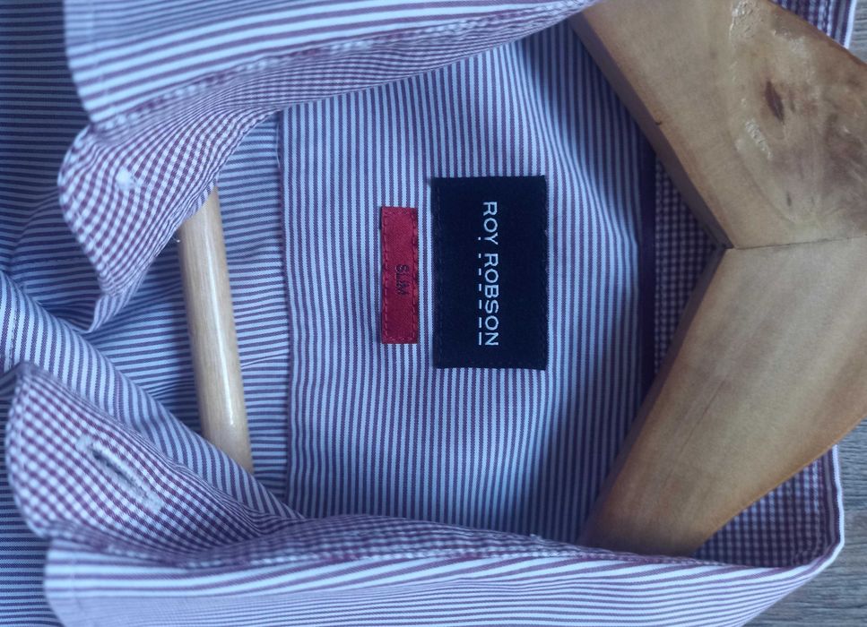 Męska koszula Roy Robson – Slim Fit, rozmiar L, nowa bez metki