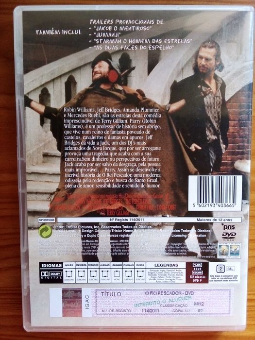O Rei Pescador, Terry Gilliam, Robin Williams, Jeff Bridges, M. Ruehl
