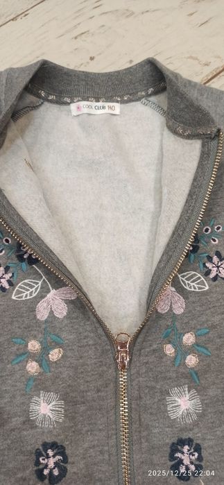 Szara bluza dla dziewczynki 134/140 bdb Cool Club