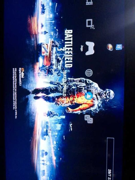PlayStation 3 Slim Desbloqueada 320 GB – Como Nova + 2 Comandos + 16 Jogos