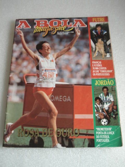 Antiga Revista A BOLA com Rosa Mota na Capa