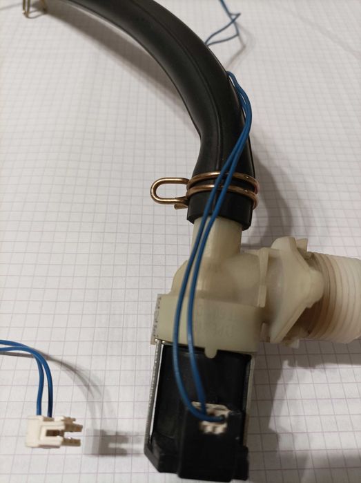 Elektrozawór pojedynczy 1-drożny pralki Whirlpool