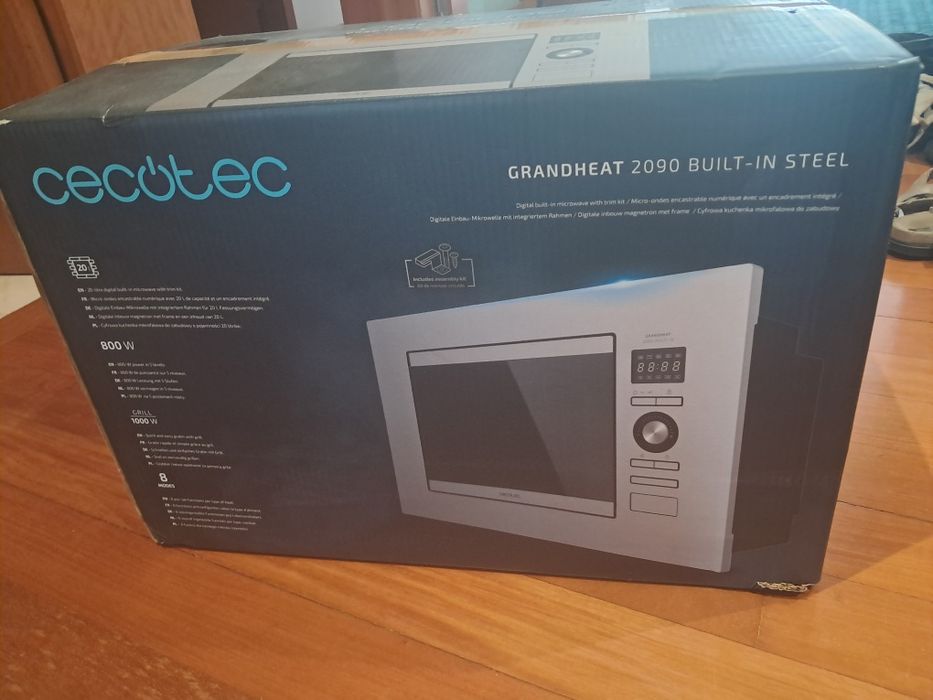 Microondas Cecotec Grandheat 209 embutir encastre0 por estrear