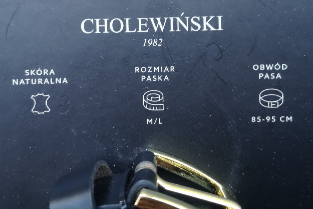 Pasek skórzany damski Cholewinski