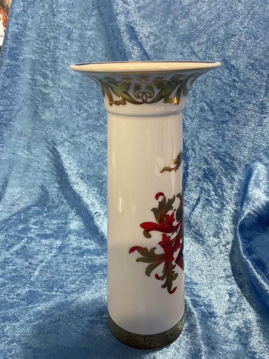 Vaso canudo armoriado Infante D Henrique pintura a ouro