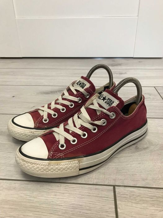 Buty Converse All Star bordowe niskie rozm. 37,5