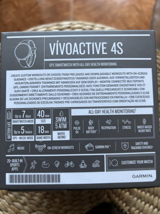Relogio GARMIN Vivoactive 4S