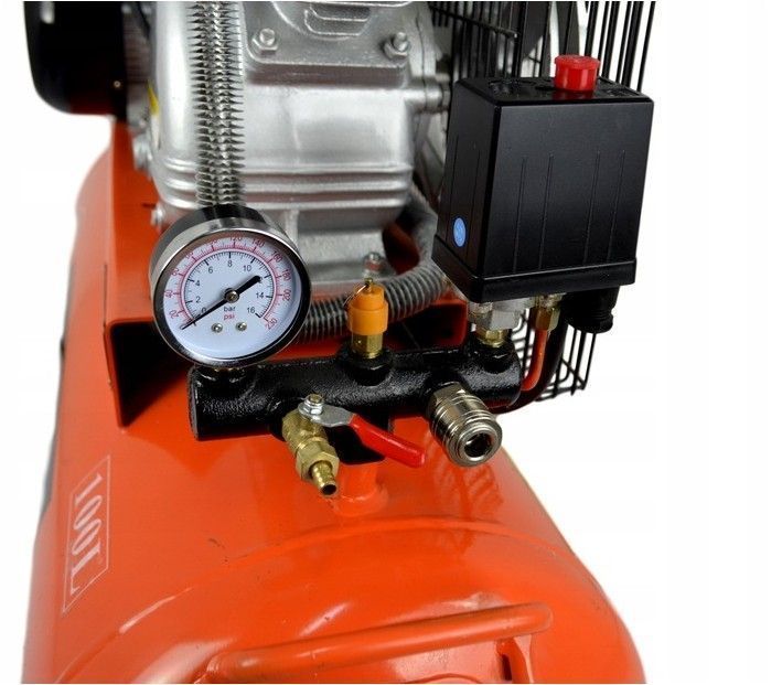 Компрессор поршневый Schwarzbau 100 литров компресор ремінний