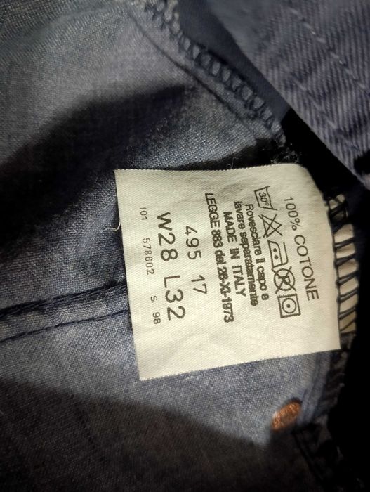 подростковые  джинсы летние LEVIS 495 W28L32 классика ИТАЛИЯ