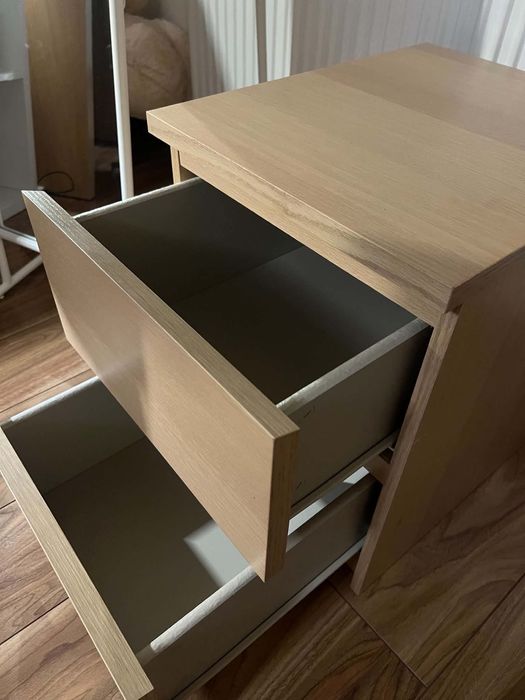 Łóżko 90x200cm Model MALM IKEA + szafka nocna