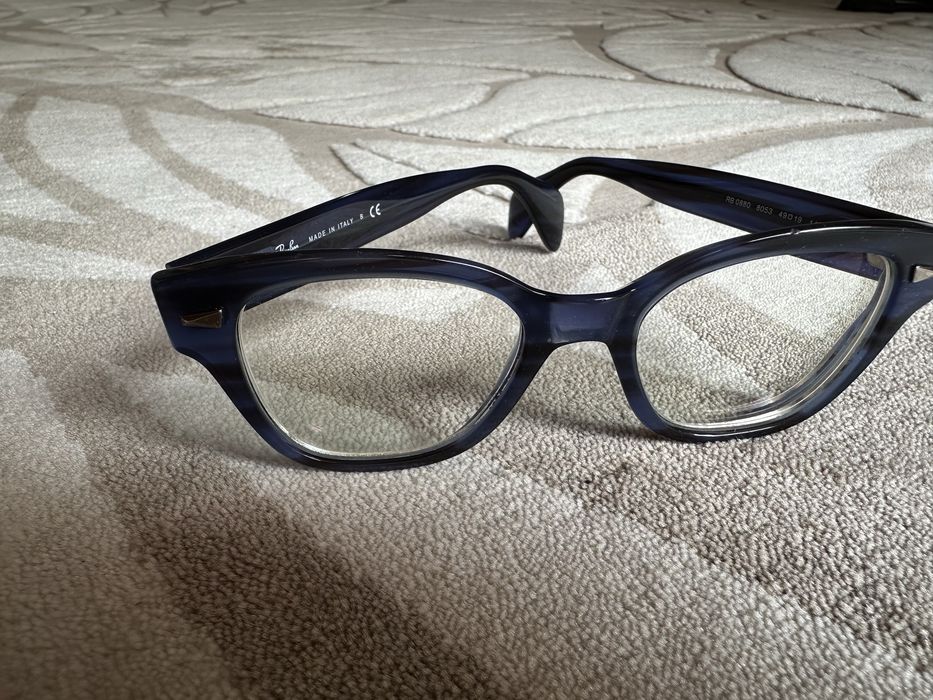 Okulary RayBan kolor niebieski