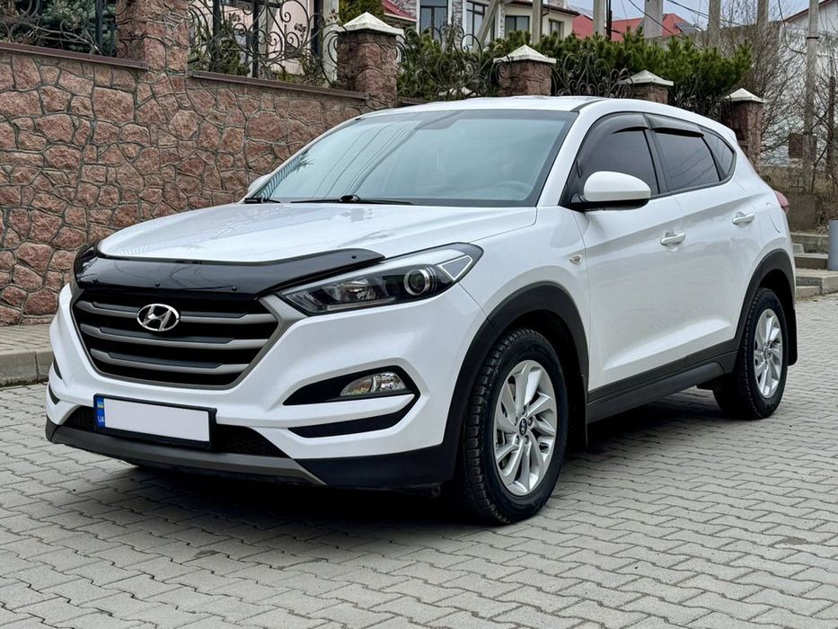 Hyundai Tucson 2016+ Дефлектор капота (мухобойка) EuroCap
