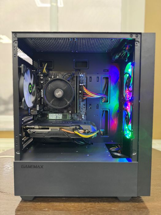 Ігровий компʼютер AMD Ryzen 5 2600/16GB/GTX 1060 6GB/SSD 512GB/HDD 500