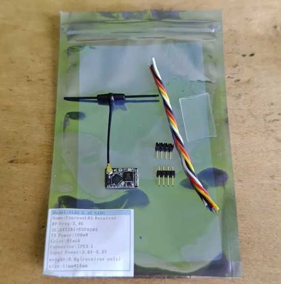 FPV ELRS 2.4GHz NOWY Odbiornik + Antena, BeyondFPV NANO