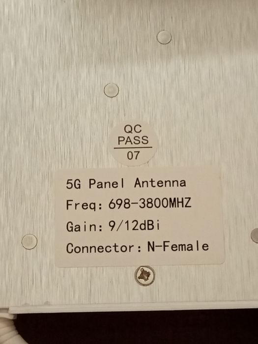 NOWA Antena Panelowa 5G / 4G LTE MIMO | 698-3800MHz | Zestaw