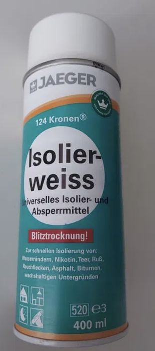 Ізолюючий спрей JAEGER 124 Kronen Isolierweiss 400 мл (Німеччина) – новий