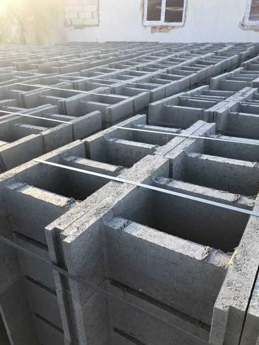 блоки незнімноі опалубки проливні та для колон газоблок
