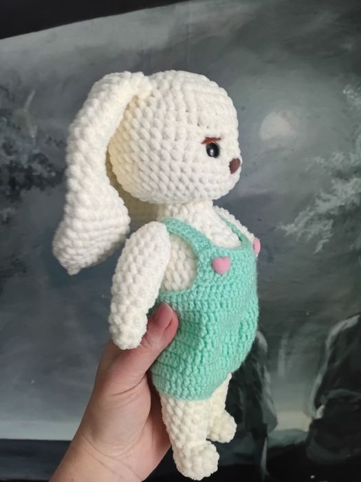 Плюшеві зайченятка ручної роботи