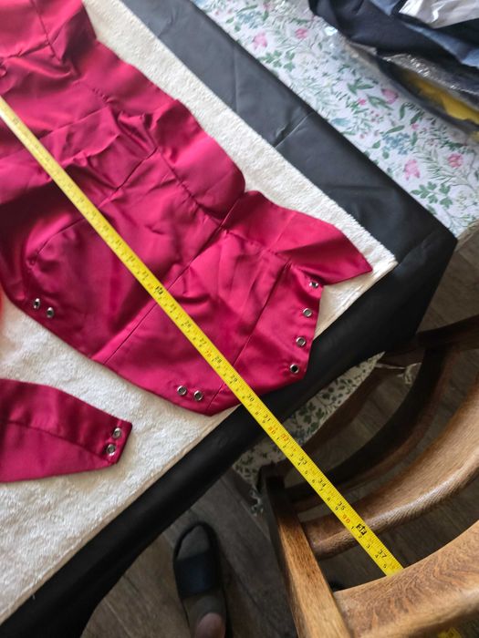 Kołnierzyk ozdobny burgundowy