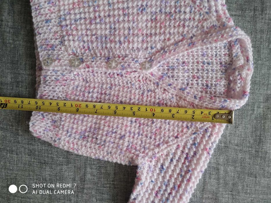 Sweterek niemowlęcy dla dziewczynki rozm 62-68cm[3-6mies]