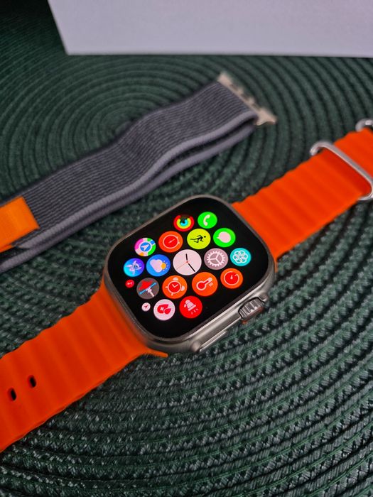 Smartwatch męski HK Ultra3 , AMOLED 2,12” • 2 paski • NOWY