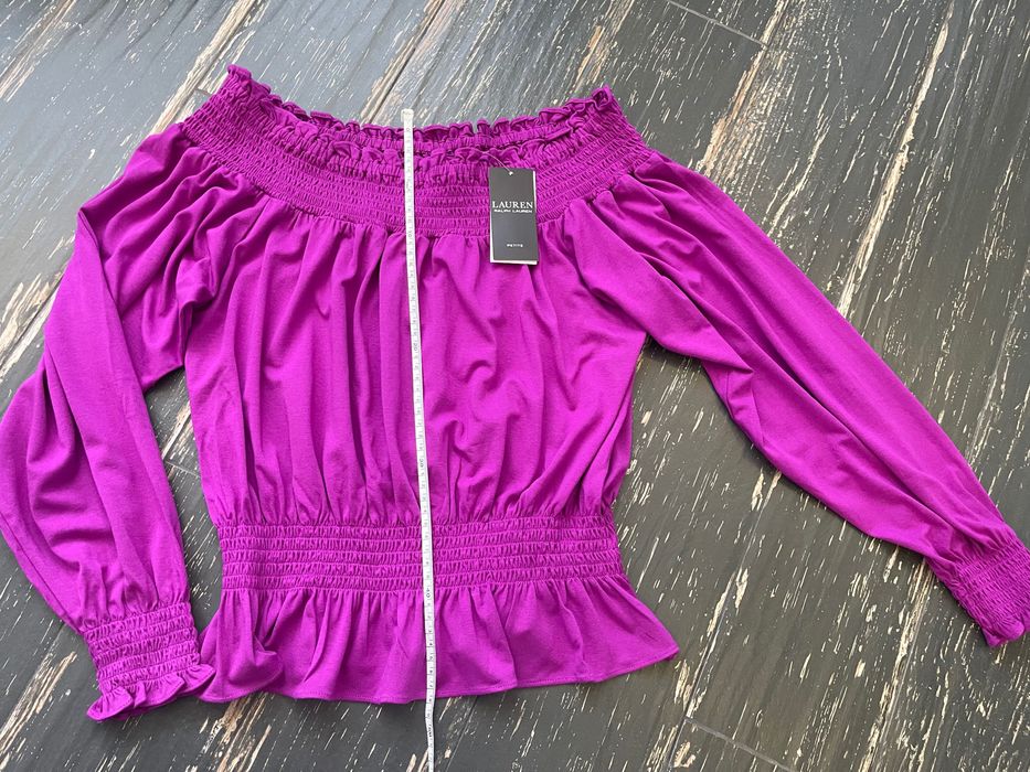 Ralph Lauren Jersey of-the-shoulder top, Топ с открытыми плечами р М