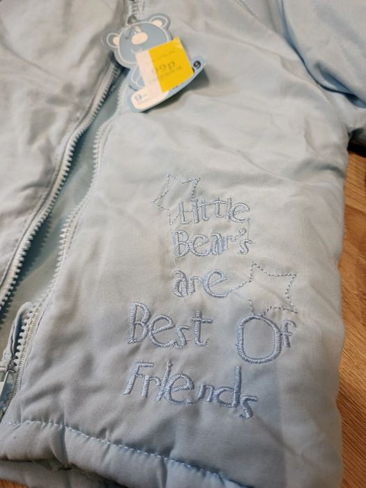 Kurtka nowa z rękawiczkami r 74-80 cm